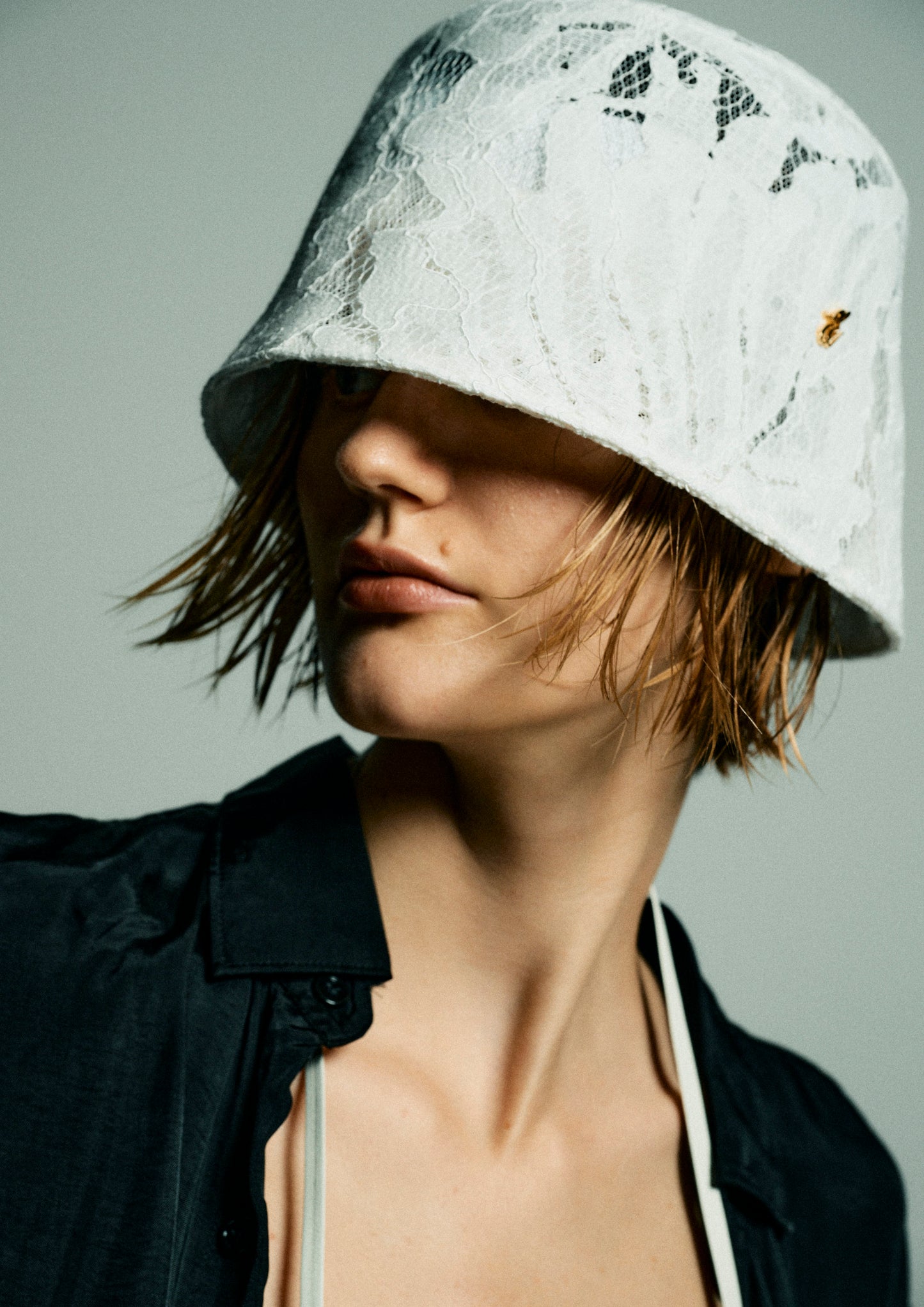 COLLET HAT.D - WHITE